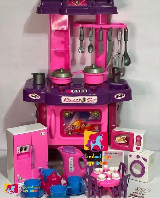 ست اسباب بازی آشپزخانه بیبی بورن ۷۱ قطعه مدل ۸ در ۱