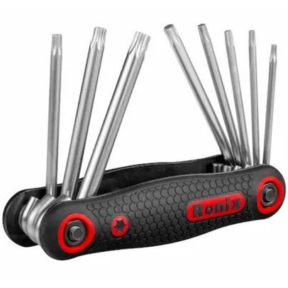 مجموعه ۸ عددی آچار آلن ستاره ای چاقویی رونیکس مدل RH-2021