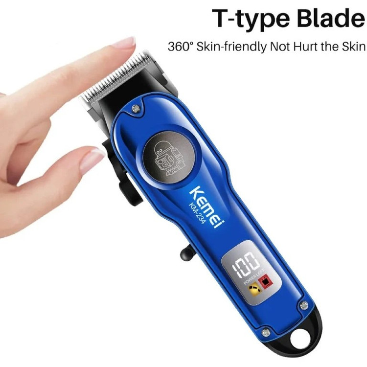 ماشین اصلاح کیمی مدل KM234 با تیغه استیل ضد زنگ و برش خطی