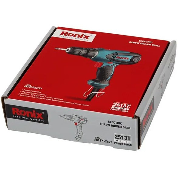 پیچگوشتی برقی ترکمتردار دو سرعته رونیکس 2513T