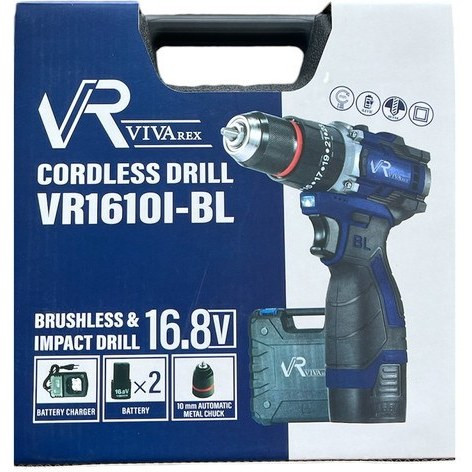 دریل شارژی ویوارکس مدل VR1610L-BL ۱۶ ولت اتوماتیک