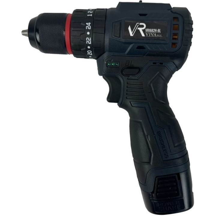 دریل شارژی براشلس چکشی ویوارکس مدل VR1682H-BL