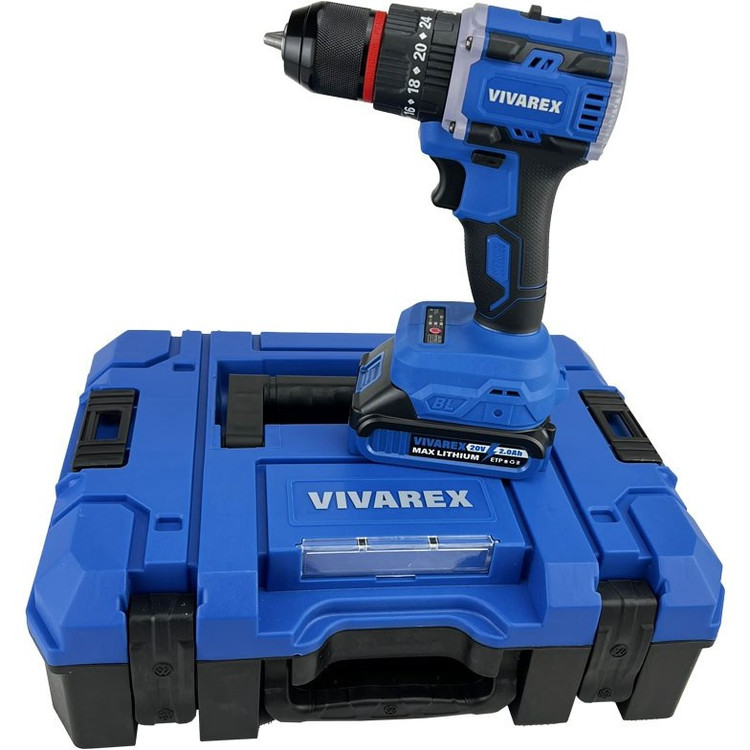 دریل شارژی ویوارکس چکشی موتور براشلس VR2010-BLX