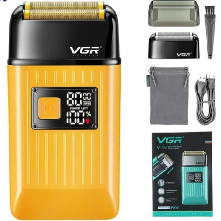 ماشین اصلاح وی جی آر مدل V-357 با تیغه تیتانیوم و ضد آب