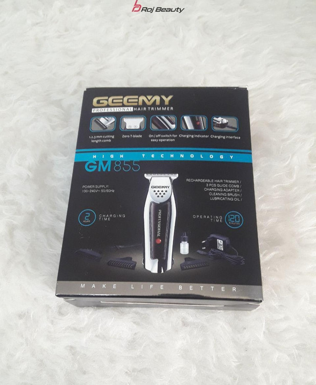 ماشین اصلاح جیمی مدل GM855 با تیغه استیل ضد زنگ و برش مستقیم